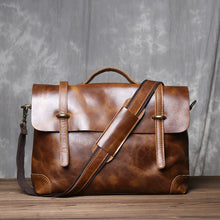 Load image into Gallery viewer, 
buy handcrafted mad horse leather mens bag
