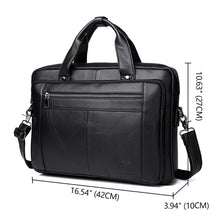 Load image into Gallery viewer, 
buy luxury leather mens office briefcase 42cm
