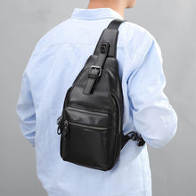 Load image into Gallery viewer, buy mens first layer cowhide chest crossbody bag
