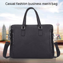 Load image into Gallery viewer, buy mens genuine leather 14 inch laptop briefcase
