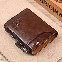 Load image into Gallery viewer, buy mens leather zipper wallet online
