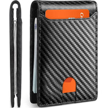 Load image into Gallery viewer, buy mens slim leather RFID wallet
