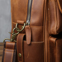 Load image into Gallery viewer, buy retro leather mens bag 42cm large capacity
