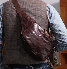 Load image into Gallery viewer, buy vintage plant tanned leather crossbody bag
