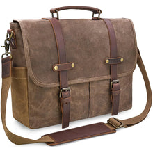 Load image into Gallery viewer, buy waterproof canvas mens commuter bag 15.6 inch

