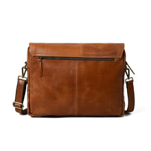 Load image into Gallery viewer, 
classy leather crossbody bag tan vintage style
