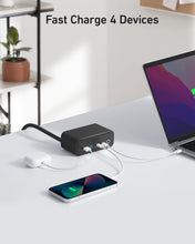 Load image into Gallery viewer, clutter free desk charging station usb front ac back
