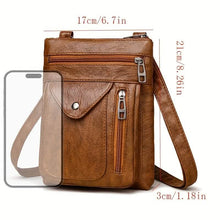 Load image into Gallery viewer, Women's Vintage-Style PVC Leather Crossbody Bag
