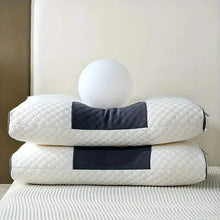 Load image into Gallery viewer, ergonomic neck support pillow with antibacterial knitted cover for adults
