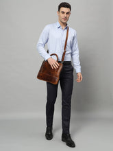 Load image into Gallery viewer, executive brown leather briefcase lightweight buy
