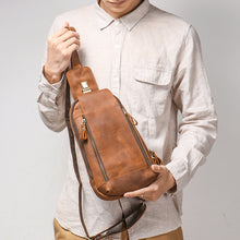 Load image into Gallery viewer, expandable capacity leather crossbody bag men buy
