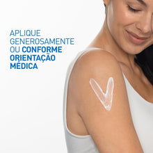 Load image into Gallery viewer, Woman applying sunscreen on her shoulder with a heart shape, against a white background.
