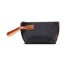 Load image into Gallery viewer, Kyrgies Wool Felt &amp; Leather Travel Toiletry Bag
