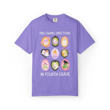 Load image into Gallery viewer, Fourth Grade Halloween Teacher Tee: Fall-Owing Directions
