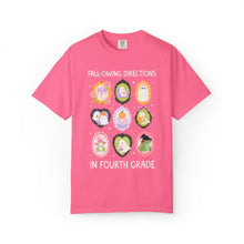 Load image into Gallery viewer, Fourth Grade Halloween Teacher Tee: Fall-Owing Directions
