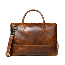Load image into Gallery viewer, full grain leather laptop bag 15 inch purchase
