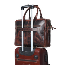 Load image into Gallery viewer, genuine buffalo leather laptop bag
