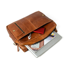Load image into Gallery viewer, genuine leather crossbody bag magnetic closure
