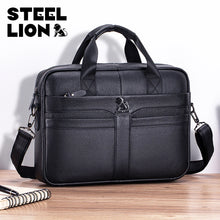 Load image into Gallery viewer, genuine leather work bag men buy
