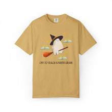Load image into Gallery viewer, Ghost Halloween Teacher T-Shirt: Off to Teach (Grade or Subject)
