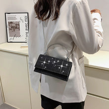 Load image into Gallery viewer, glitter chain shoulder bag women evening
