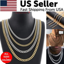 Load image into Gallery viewer, gold cuban link chain necklace women
