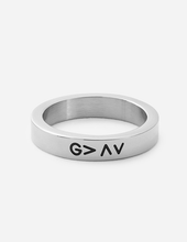 Load image into Gallery viewer, God Is Greater Than the Highs and Lows Unisex Faith Ring

