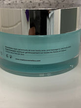 Load image into Gallery viewer, Cosmetic jar with blue lid and silver top on a white surface

