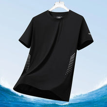 Load image into Gallery viewer, ice silk polyester t-shirt plus size men
