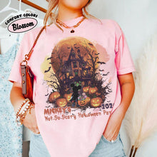 Load image into Gallery viewer, Retro Haunted Mansion Halloween — Bella+Canvas Tee
