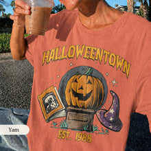Load image into Gallery viewer, Retro Halloween Town Est 1988 Pumpkin — Comfort Colors Tee
