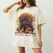 Load image into Gallery viewer, Retro Haunted Mansion Halloween — Bella+Canvas Tee
