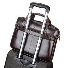 Load image into Gallery viewer, large capacity leather laptop bag men buy online
