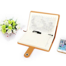 Load image into Gallery viewer, leather cover journal with calendar
