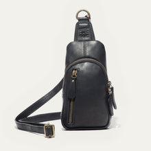 Load image into Gallery viewer, leather sling bag YKK zipper purchase
