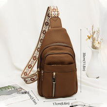 Load image into Gallery viewer, lightweight pu leather chest bag 300g women
