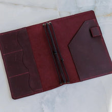 Load image into Gallery viewer, loose-leaf-notebook-cover-card-holder

