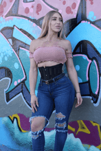 Load image into Gallery viewer, SqueezMeSkinny Luxx Mesh Underbust Corset – Steel Boned
