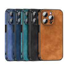 Load image into Gallery viewer, StitchGreen Leather Phone Cover For iPhone 14 iPhone 14 Pro iPhone 14 Max Silicone Mobile Phone Case
