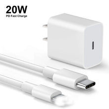 Load image into Gallery viewer, StitchGreen PD 20W Fast Charging USB-C USB type c wall portable charger for iPhone 13 charger for iphone charger adapter
