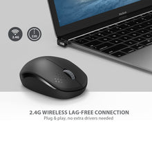 Load image into Gallery viewer, StitchGreen Noiseless 2.4GHz Wireless Mouse for Laptop Portable Mini Mute Mouse Silent Computer Mouse for Desktop Notebook PC
