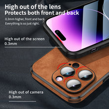 Load image into Gallery viewer, StitchGreen Leather Phone Cover For iPhone 11 iPhone 11 Pro iPhone 11 MaxSilicone Mobile Phone Case
