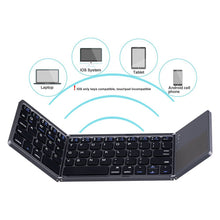 Load image into Gallery viewer, StitchGreen foldable keyboard folding wireless bluetooth tastatur mouse and keyboard for apple
