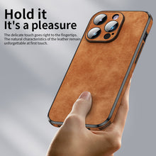 Load image into Gallery viewer, StitchGreen Leather Phone Cover For iPhone 14 iPhone 14 Pro iPhone 14 Max Silicone Mobile Phone Case
