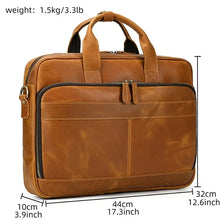 Load image into Gallery viewer, men genuine leather laptop handbag shop
