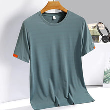 Load image into Gallery viewer, men's athletic t-shirt ice silk fabric

