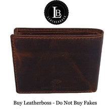Load image into Gallery viewer, men’s bifold leather wallet
