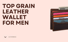 Load image into Gallery viewer, men’s brown bifold wallet

