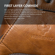 Load image into Gallery viewer, men's leather shoulder bag with usb port
