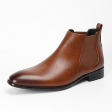 Load image into Gallery viewer, mens chestnut slip on boots square toe purchase
